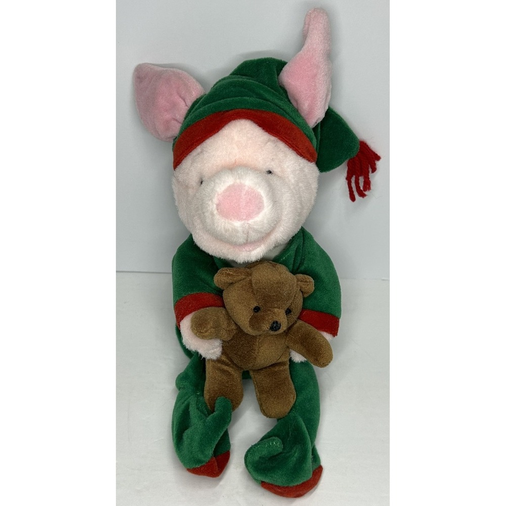 Disney Winnie the Pooh Piglet Pajamas 12" Plush Soft Toy Stuffed Animal